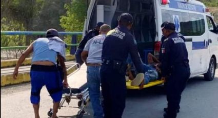 Registran accidente en moto en Xochiatipan, hay lesionados