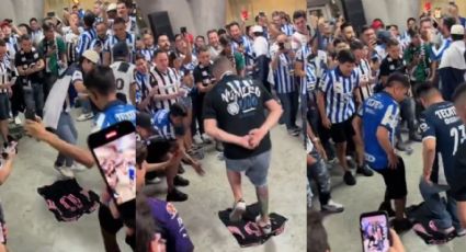 Aficionados de Rayados pisan jersey de Messi tras triunfo ante Inter de Miami
