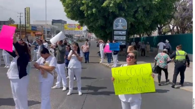 Protesta personal de salud en estados no sumados al IMSS Bienestar
