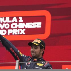 ¡Llegó el cuarto! Sergio Pérez se subió al podio en el Gran Premio de China
