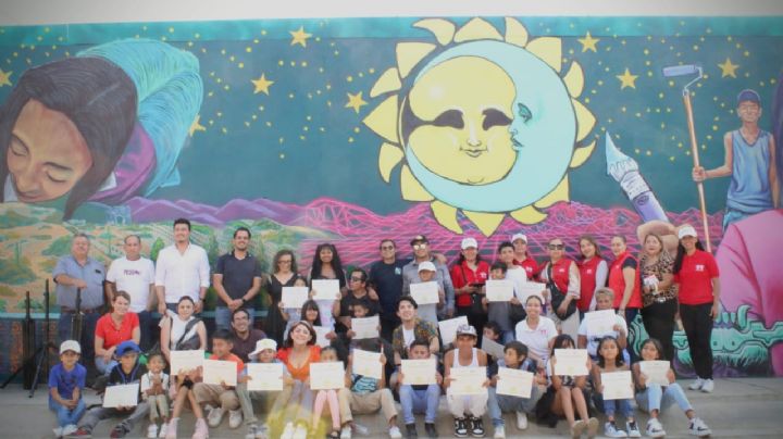 Artistas urbanos y vecinos de Villas de San Nicolás se unen para mejor espacio público con Unidad Mural de Infonavit