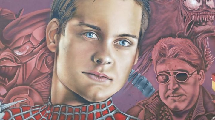 Plasman a Spider-Man en espectacular mural de 45 metros en León