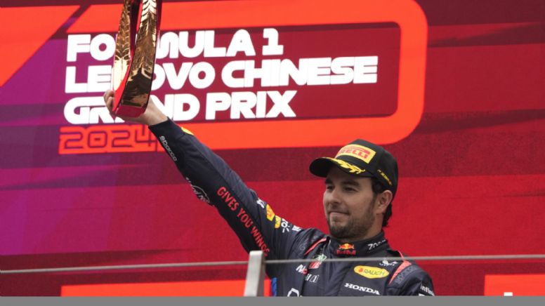 ¡Llegó el cuarto! Sergio Pérez se subió al podio en el Gran Premio de China