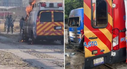 Asesinan a dos paramédicos e incendian 3 ambulancias particulares en Celaya