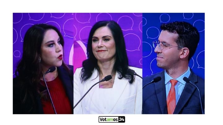 En el debate del domingo, casi todos los candidatos se lanzan contra Alejandra Gutiérrez