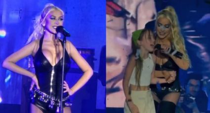 VIDEO: Christina Aguilera presenta a su hija en Aguascalientes, en la Feria de San Marcos 2024