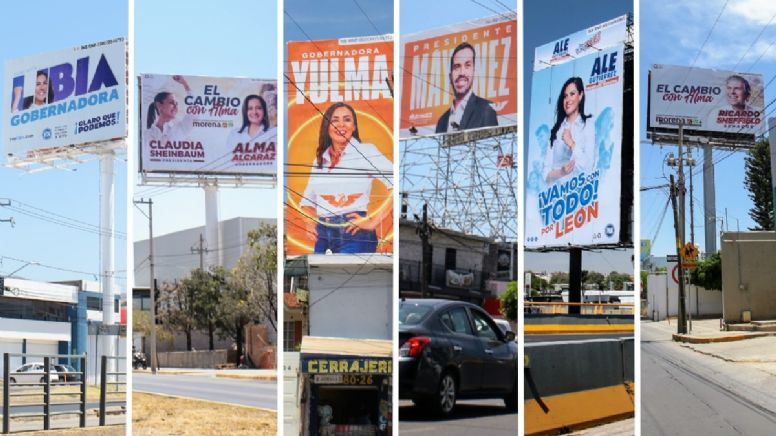 Hay 922 espectaculares y bardas pintadas de candidatos federales y a la gubernatura en Guanajuato