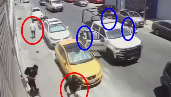 VIDEO Exhiben a la Guardia Nacional: no hacen nada contra dos asaltantes, ni corren para detenerlos