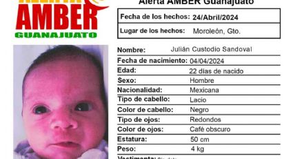 Desaparece recién nacido en Moroleón: A Julián Custodio Sandoval lo vieron por última vez con su papá