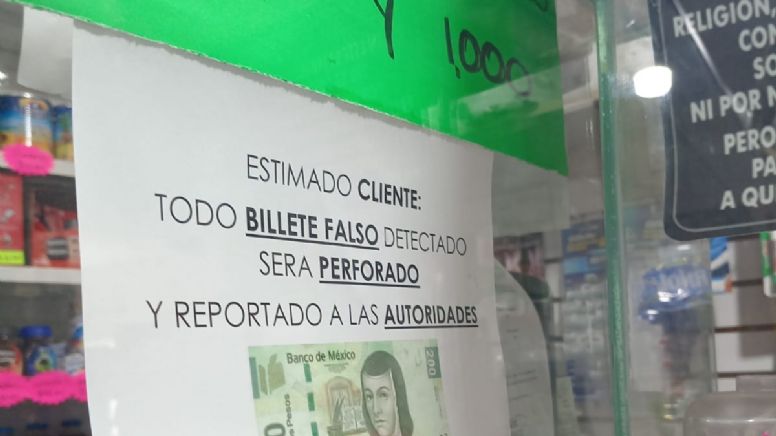 Aumenta circulación de billetes falsos, alertan comerciantes de Pachuca