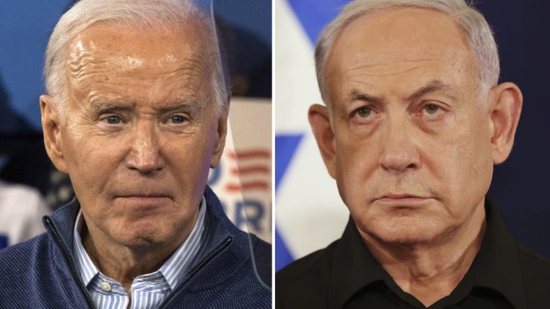 Biden dice a Netanyahu que apoyo estadounidense dependerá de nuevas medidas para proteger a civiles
