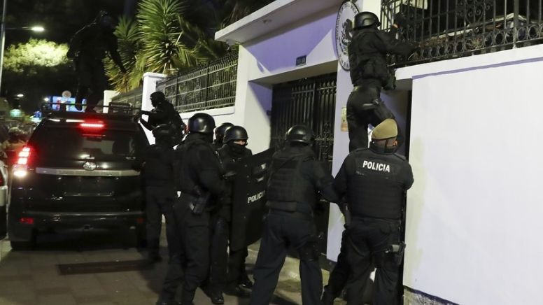 Condenan líderes de América Latina irrupción en embajada mexicana en Quito