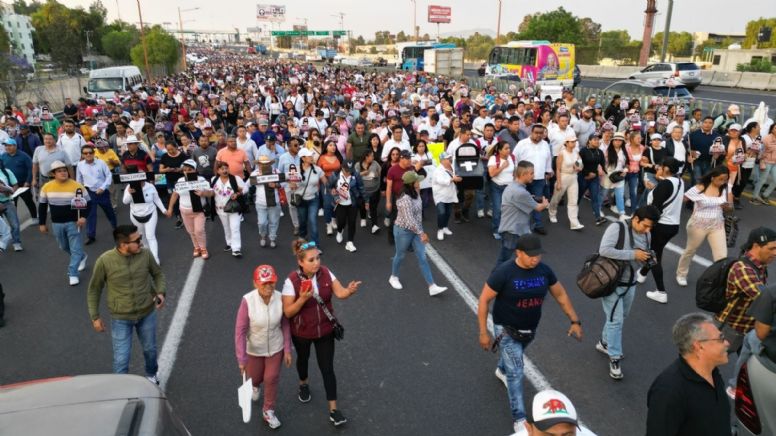 Marcha del silencio recorre la México-Pachuca