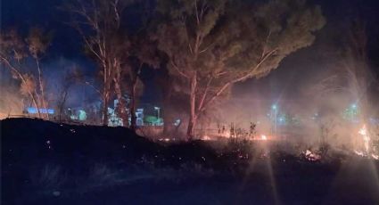 Incendio en baldío del Centro de Uriangato casi alcanza gasolinera