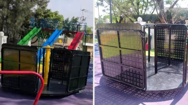 Ni una semana duraron, dañan juegos infantiles de la Alameda Hidalgo en Celaya