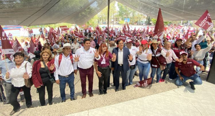 A un mes de las elecciones y cuidado por la Guardia Nacional arranca campaña Juan Miguel Ramírez