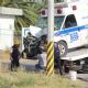 Choca ambulancia del SUEG en León y se incendia; salían de hospital psiquiátrico