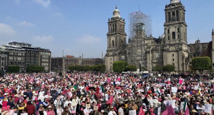 Provoca 'olas' Marea Rosa: se instalan maestros y amplían plantón en Zócalo