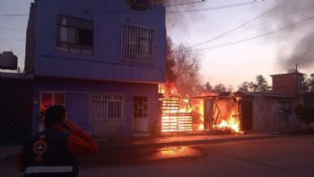 Incendio destruye vivienda en colonia Los Sauces por segunda vez en Salamanca