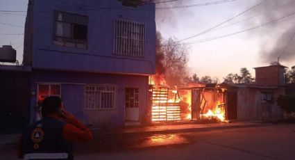 Incendio destruye vivienda en colonia Los Sauces por segunda vez en Salamanca