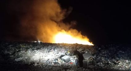 Se incendia relleno sanitario de Uriangato; reportan que pudo haber sido provocado