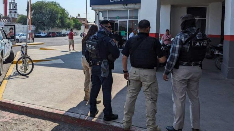 Se activa alarma de seguridad en el banco BBVA de plaza Mega Constituyentes de Celaya