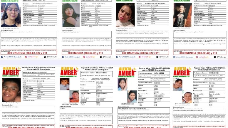 Alerta Amber Guanajuato: Reportan 49 menores desaparecidos en abril, 13 aún no son localizados