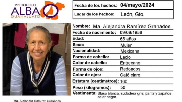 Activan Protocolo Alba por la desaparición de Ma. Alejandra Ramírez Granados en León
