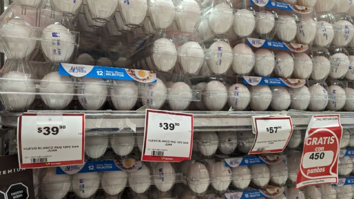 Calor encarece el precio del huevo, en algunos negocios está en $53 el kilo