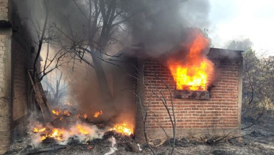 Incendio forestal en Salvatierra se extiende hasta zona habitacional y arrasa con 6 casas