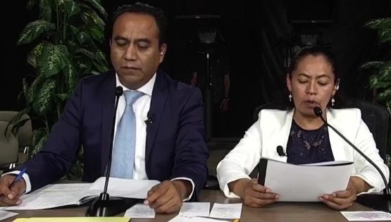Desaira Ciria Yamilé debate por distrito Ixmiquilpan; la tunden opositores en ausencia