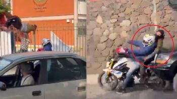 Así arrollan a dos hombres que huían tras intentar quemar otra casilla electoral en Querétaro